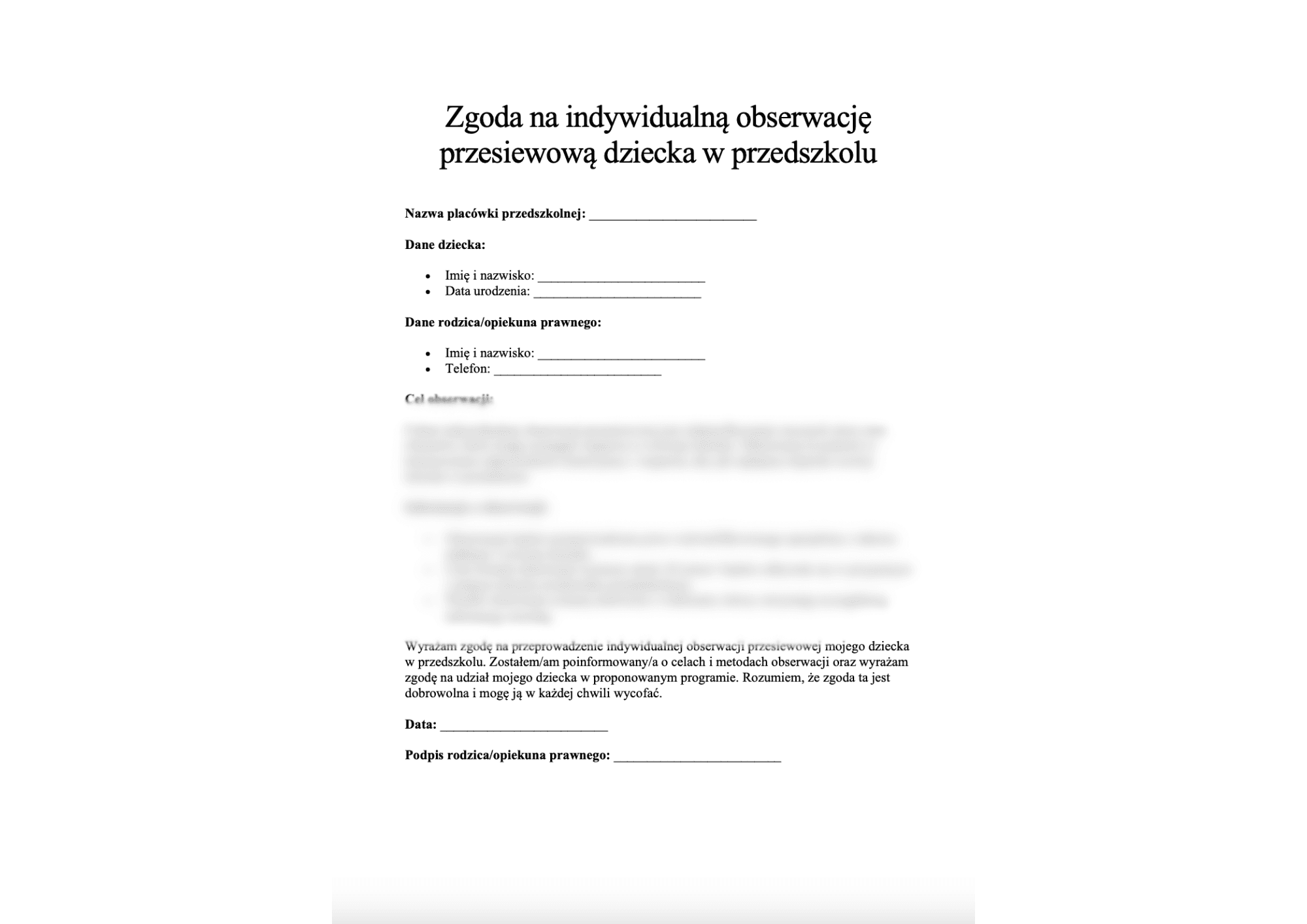 Karty obserwacji psychologicznej - obrazek 4