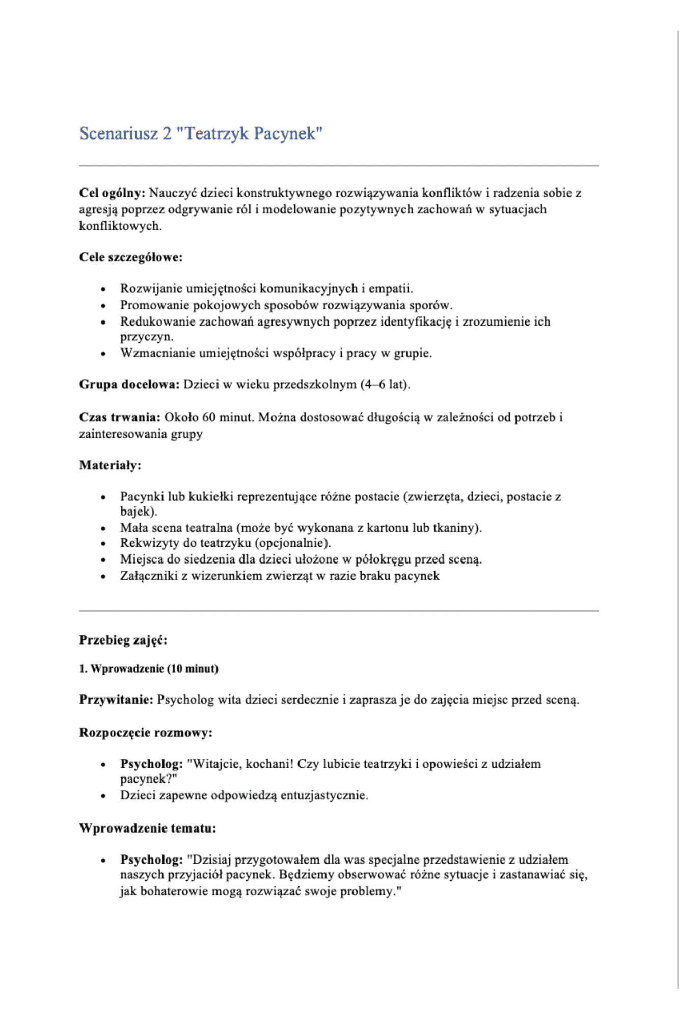 Od konfliktu do współpracy - Przedszkole, Klasy 1-3 - obrazek 3
