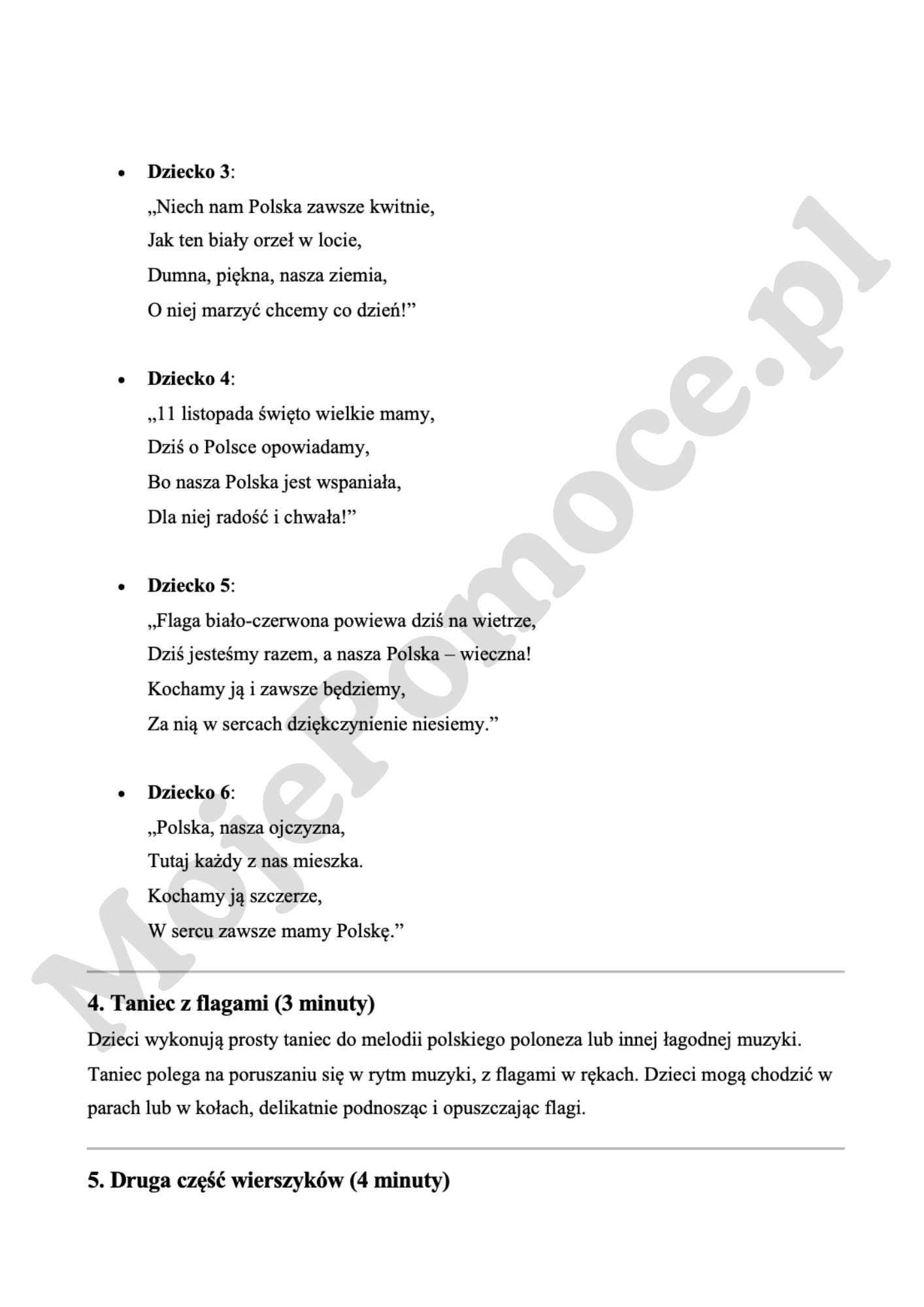 Zestaw edukacyjny na Święto Niepodległości: Scenariusz przedstawienia i materiały do samodzielnego wydruku - obrazek 3