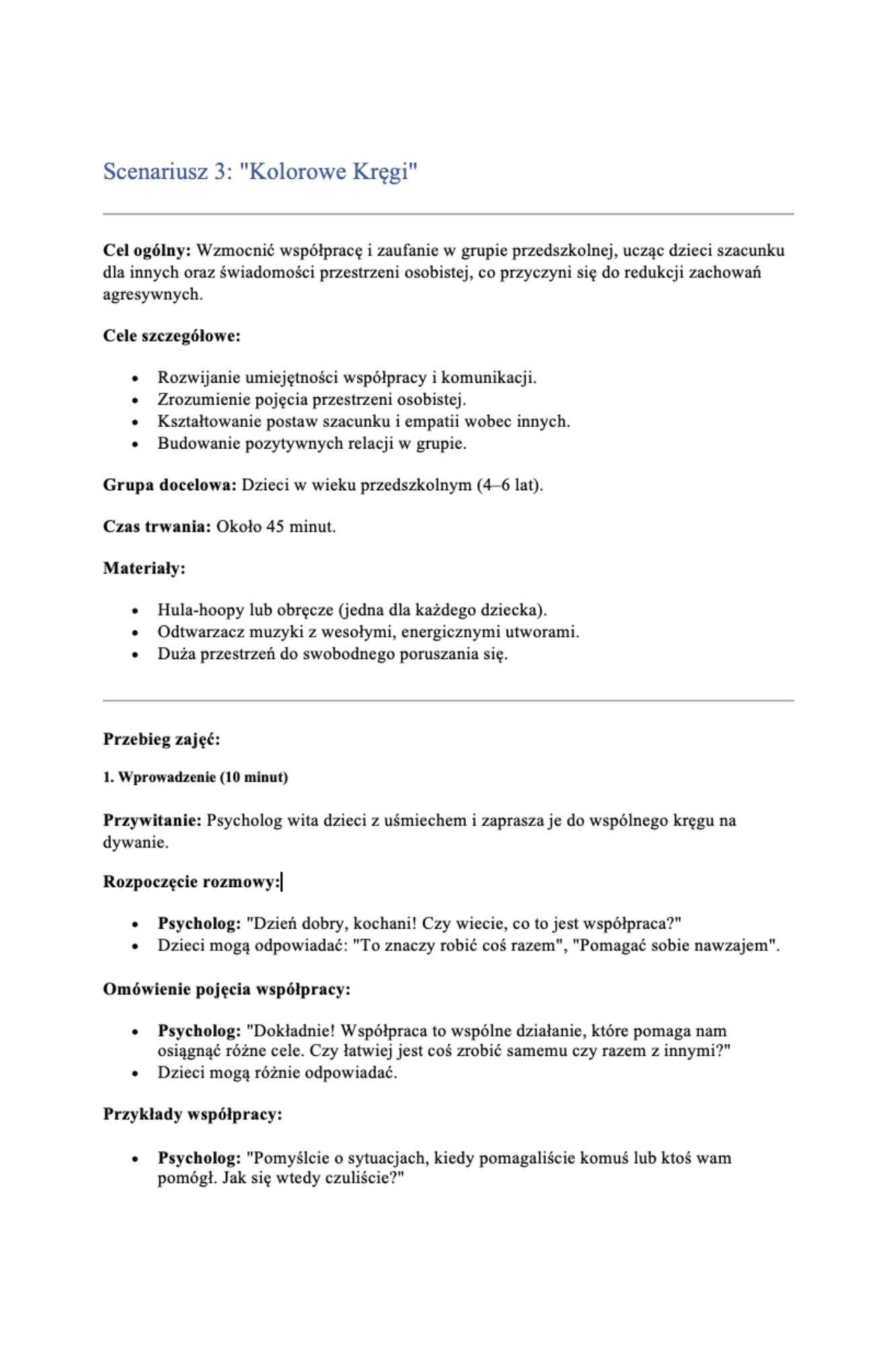 Od konfliktu do współpracy - Przedszkole, Klasy 1-3 - obrazek 4
