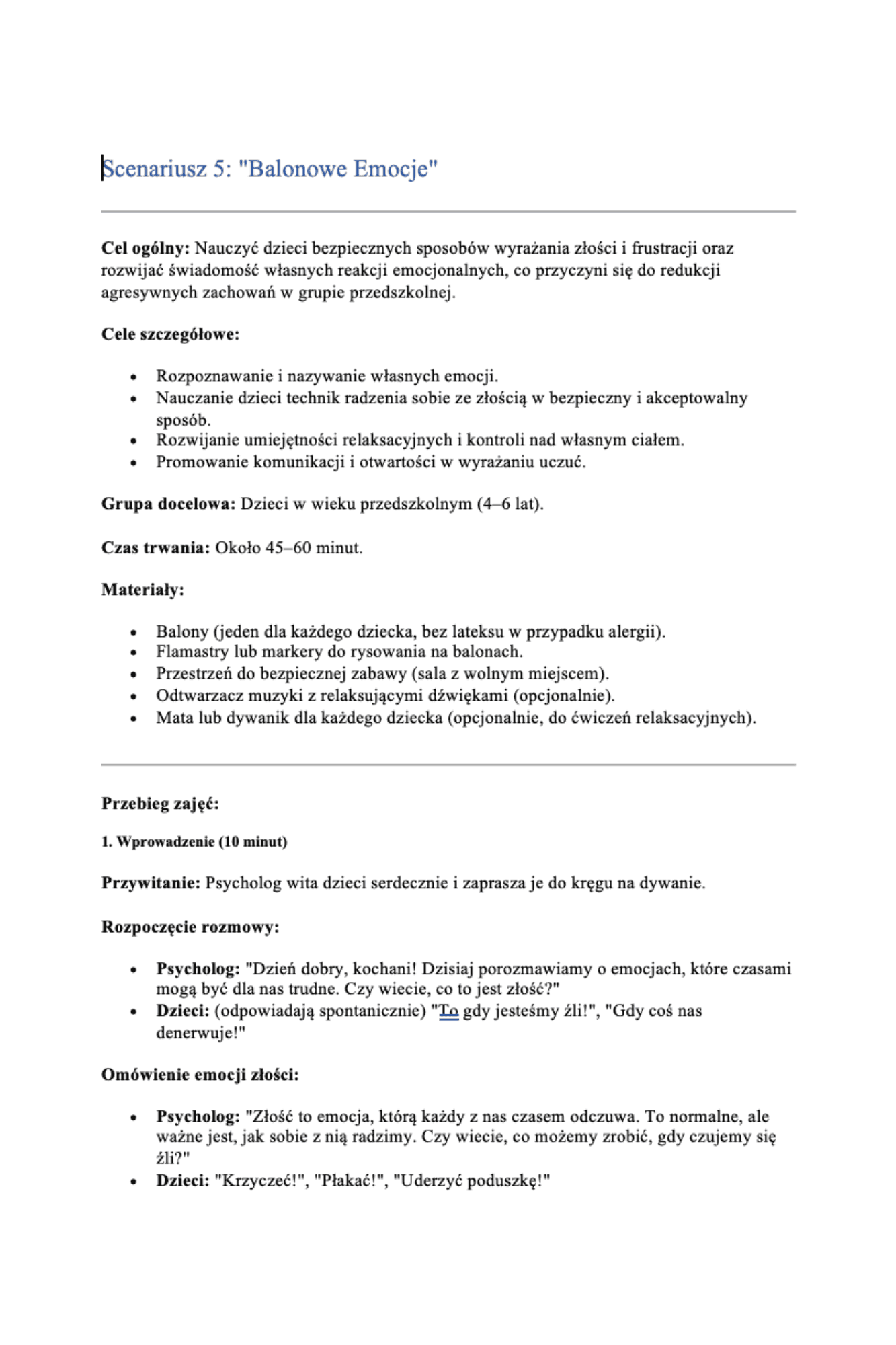 Od konfliktu do współpracy - Przedszkole, Klasy 1-3 - obrazek 6