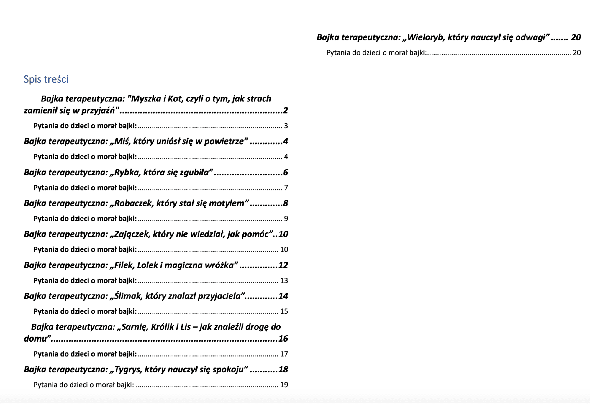 Terapeutyczne bajki dla dzieci - obrazek 2
