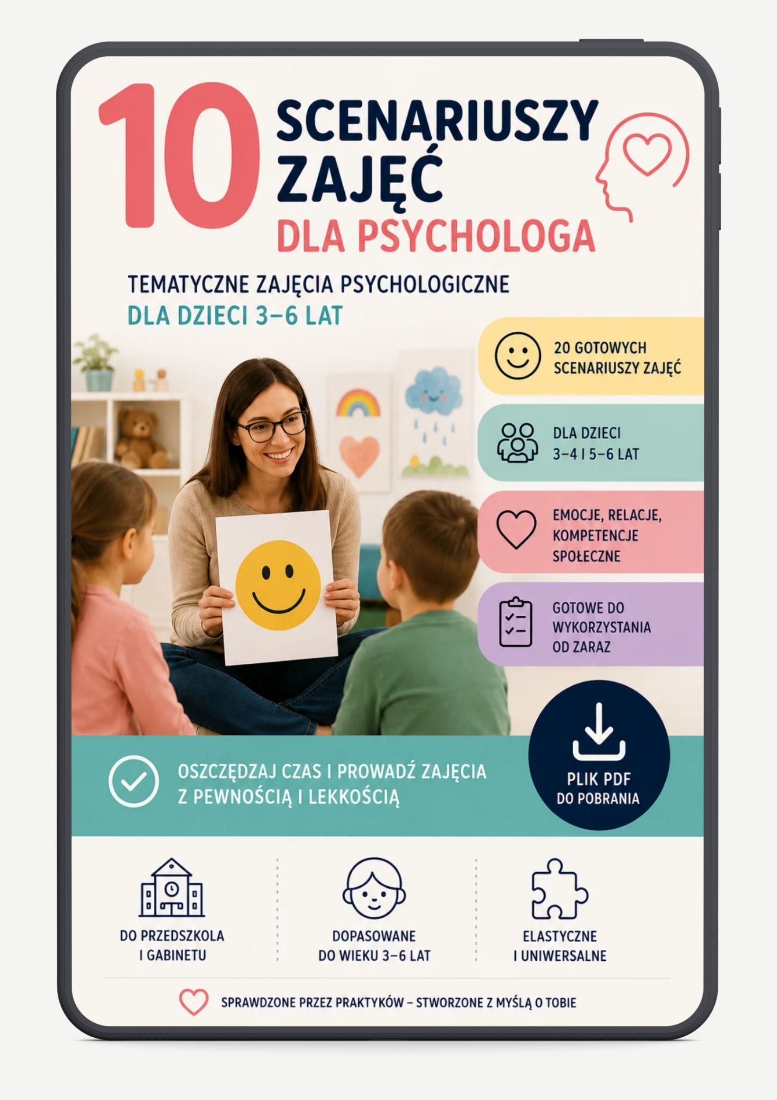 10 scenariuszy zajęć dla psychologa okładka