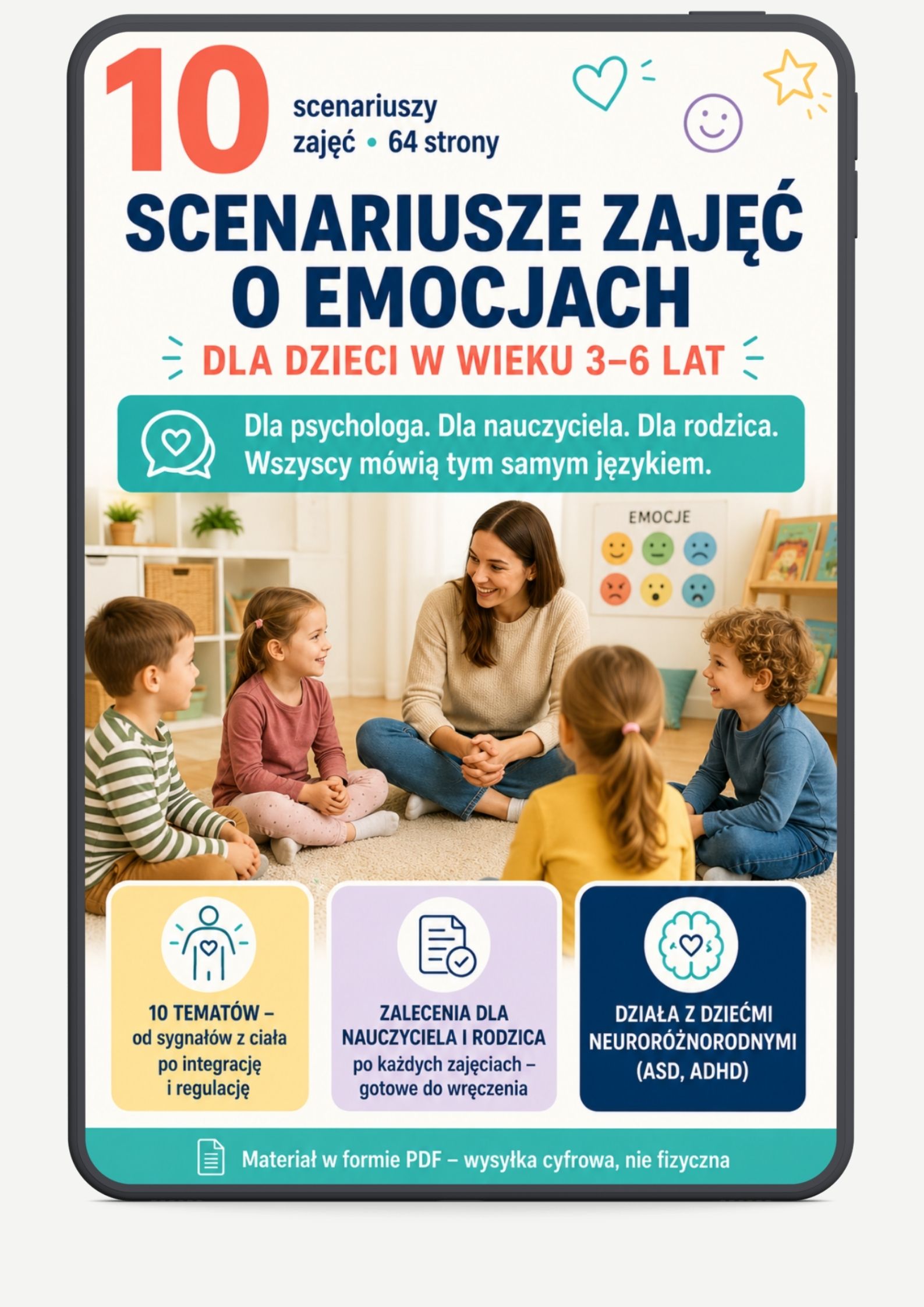 emocje scenariusze zajęć okładka