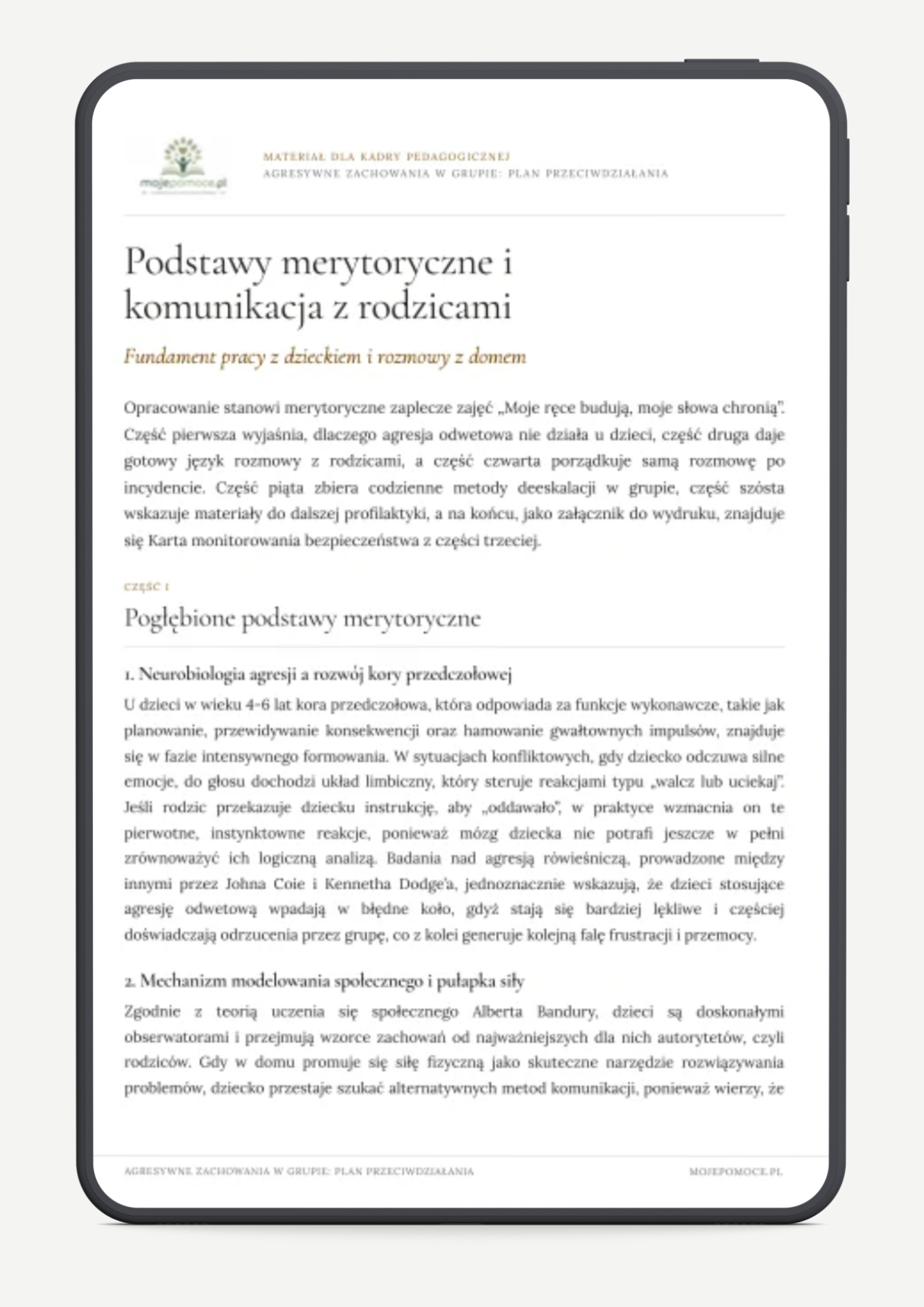 Agresja w Przedszkolu kompleksowe przeciwdziałanie